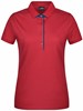 James & Nicholson JN725 Ladies´ Polo Single Stripe - Red/Navy - L afbeelding