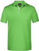 James & Nicholson JN726 Men´s Polo Single Stripe - Lime-Green/White - XL afbeelding