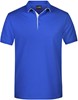 James & Nicholson JN726 Men´s Polo Single Stripe - Royal/White - M afbeelding