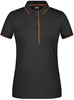 James & Nicholson JN727 Ladies´ Polo Stripe - Black/Orange - XXL afbeelding