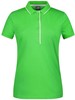 James & Nicholson JN727 Ladies´ Polo Stripe - Frog/White - M afbeelding