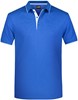 James & Nicholson JN728 Men´s Polo Stripe - Royal/White - L afbeelding