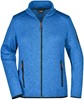 James & Nicholson JN761 Ladies´ Knitted Fleece Jacket - Royal-Melange/Red - S afbeelding