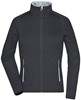 James & Nicholson JN763 Ladies´ Stretchfleece Jacket - Black/Silver-(Solid) - XXL afbeelding