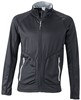 James & Nicholson JN764 Men´s Stretchfleece Jacket - Black/Silver-(Solid) - L afbeelding
