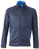 James & Nicholson JN764 Men´s Stretchfleece Jacket - Navy/Cobalt - L afbeelding