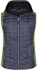 James & Nicholson JN767 Ladies´ Knitted Hybrid Vest - Kiwi-Melange/Anthracite-Melange - XL afbeelding