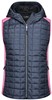 James & Nicholson JN767 Ladies´ Knitted Hybrid Vest - Pink-Melange/Anthracite-Melange - XL afbeelding