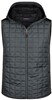 James & Nicholson JN768 Men´s Knitted Hybrid Vest - Grey-Melange/Anthracite-Melange - M afbeelding