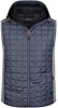James & Nicholson JN768 Men´s Knitted Hybrid Vest - Light-Melange/Anthracite-Melange - S afbeelding