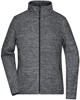 James & Nicholson JN769 Ladies´ Fleece Jacket - Grey-Melange/Anthracite - S afbeelding