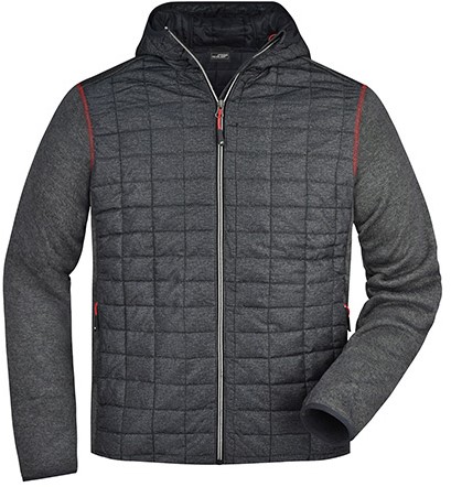 James & Nicholson JN772 Men´s Knitted Hybrid Jacket