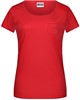 James & Nicholson JN8003 Ladies´ T Pocket - /Red - XXL afbeelding