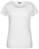 James & Nicholson JN8003 Ladies´ T Pocket - /White - XXL afbeelding