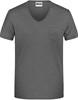 James & Nicholson JN8004 Men´s T Pocket - /Black-Heather - L afbeelding