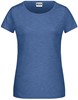 James & Nicholson JN8007 Ladies´ Basic-T - /Light-Denim-Melange - XS afbeelding