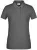 James & Nicholson JN8009 Ladies´ Basic Polo - /Black-Heather - XL afbeelding