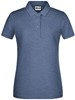 James & Nicholson JN8009 Ladies´ Basic Polo - /Light-Denim-Melange - XL afbeelding