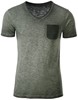 James & Nicholson JN8016 Men´s Slub-T - /Dusty-Olive - XXL afbeelding