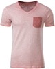 James & Nicholson JN8016 Men´s Slub-T - /Soft-Pink - XXL afbeelding
