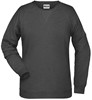 James & Nicholson JN8021 Ladies´ Sweat - /Black-Heather - 3XL afbeelding