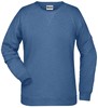 James & Nicholson JN8021 Ladies´ Sweat - /Light-Denim-Melange - XS afbeelding