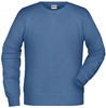 James & Nicholson JN8022 Men´s Sweat - /Light-Denim-Melange - 4XL afbeelding
