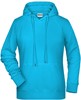 James & Nicholson JN8023 Ladies´ Hoody - /Turquoise - S afbeelding