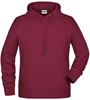 James & Nicholson JN8024 Men´s Hoody - /Burgundy-Melange - 4XL afbeelding