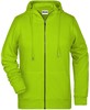 James & Nicholson JN8025 Ladies´ Zip-Hoody - /Acid-Yellow - XS afbeelding