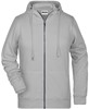 James & Nicholson JN8025 Ladies´ Zip-Hoody - /Ash-(Heather) - XXL afbeelding