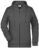 James & Nicholson JN8025 Ladies´ Zip-Hoody - /Graphite-(Solid) - S afbeelding