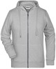 James & Nicholson JN8025 Ladies´ Zip-Hoody - /Grey-Heather - XL afbeelding