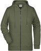 James & Nicholson JN8025 Ladies´ Zip-Hoody - /Olive - S afbeelding