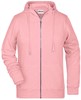 James & Nicholson JN8025 Ladies´ Zip-Hoody - /Rose-Melange - XL afbeelding