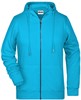 James & Nicholson JN8025 Ladies´ Zip-Hoody - /Turquoise - M afbeelding