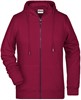 James & Nicholson JN8025 Ladies´ Zip-Hoody - /Wine - S afbeelding