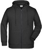 James & Nicholson JN8026 Men´s Zip-Hoody - /Black-Heather - XXL afbeelding