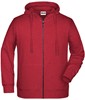 James & Nicholson JN8026 Men´s Zip-Hoody - /Carmine-Red-Melange - L afbeelding