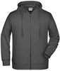 James & Nicholson JN8026 Men´s Zip-Hoody - /Graphite-(Solid) - XL afbeelding