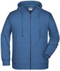 James & Nicholson JN8026 Men´s Zip-Hoody - /Light-Denim-Melange - L afbeelding