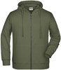 James & Nicholson JN8026 Men´s Zip-Hoody - /Olive - 5XL afbeelding
