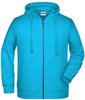 James & Nicholson JN8026 Men´s Zip-Hoody - /Turquoise - M afbeelding