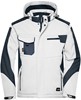 James & Nicholson JN824 Craftsmen Softshell Jacket -STRONG- - White/Carbon - S afbeelding