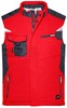 James & Nicholson JN825 Craftsmen Softshell Vest -STRONG- - Red/Black - L afbeelding