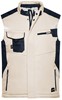 James & Nicholson JN825 Craftsmen Softshell Vest -STRONG- - Stone/Black - L afbeelding