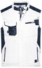 James & Nicholson JN825 Craftsmen Softshell Vest -STRONG- - White/Carbon - L afbeelding