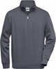 James & Nicholson JN831 Workwear Half Zip Sweat - Carbon - S afbeelding