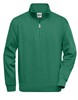 James & Nicholson JN831 Workwear Half Zip Sweat - Dark-Green - XS afbeelding