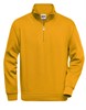 James & Nicholson JN831 Workwear Half Zip Sweat - Gold-Yellow - L afbeelding